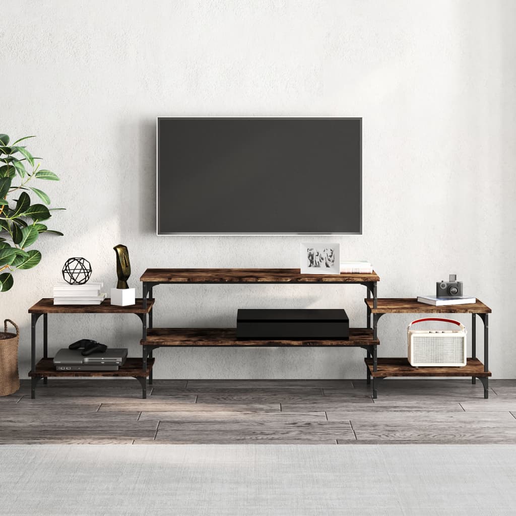 Tv-meubel 157x35x52 cm bewerkt hout eikenkleurig