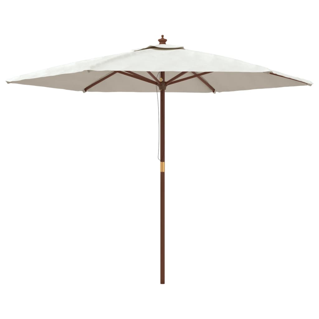 Parasol met houten paal 299x240 cm antracietkleurig