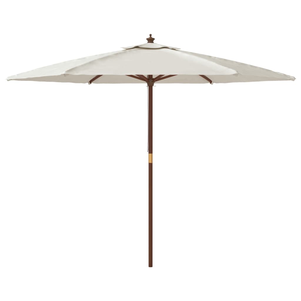 Parasol met houten paal 299x240 cm antracietkleurig