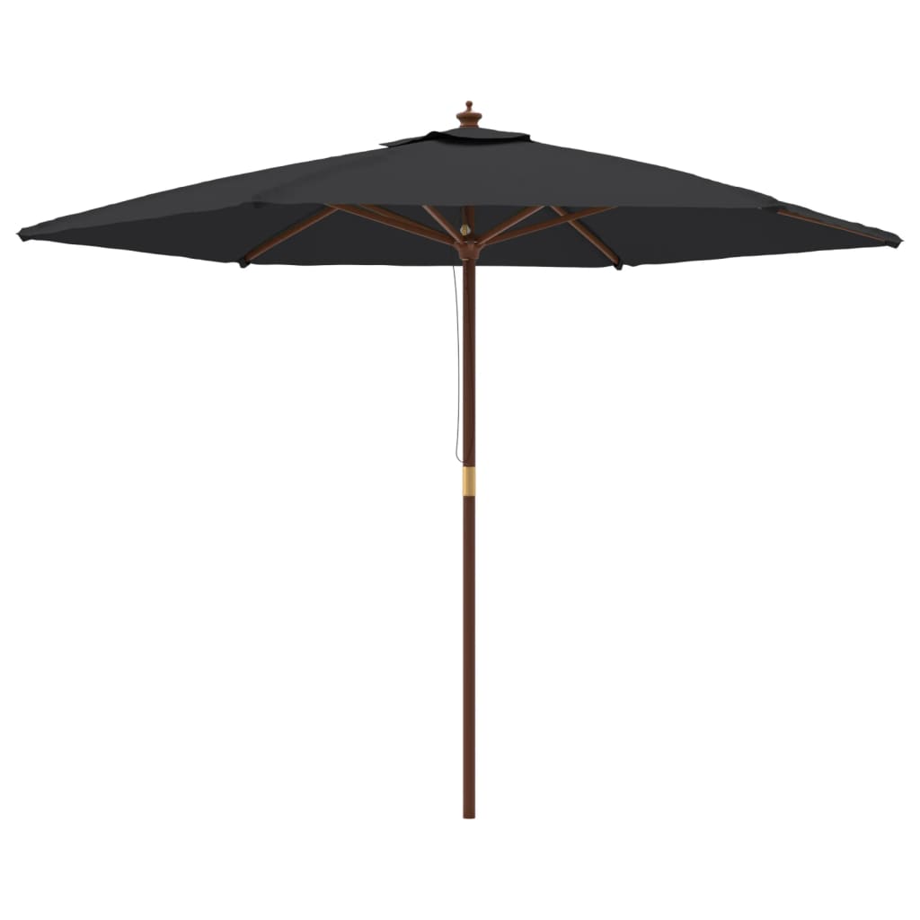 Parasol met houten paal 299x240 cm antracietkleurig