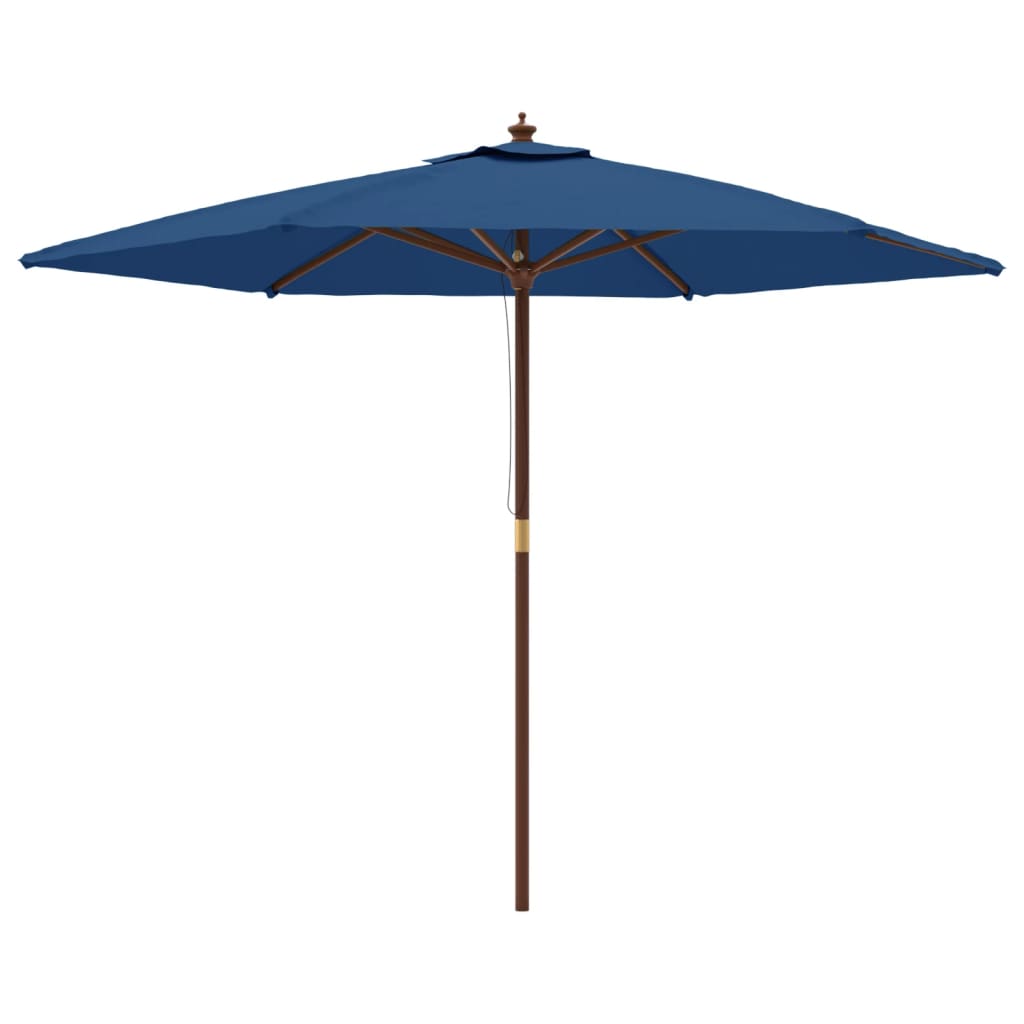 Parasol met houten paal 299x240 cm antracietkleurig