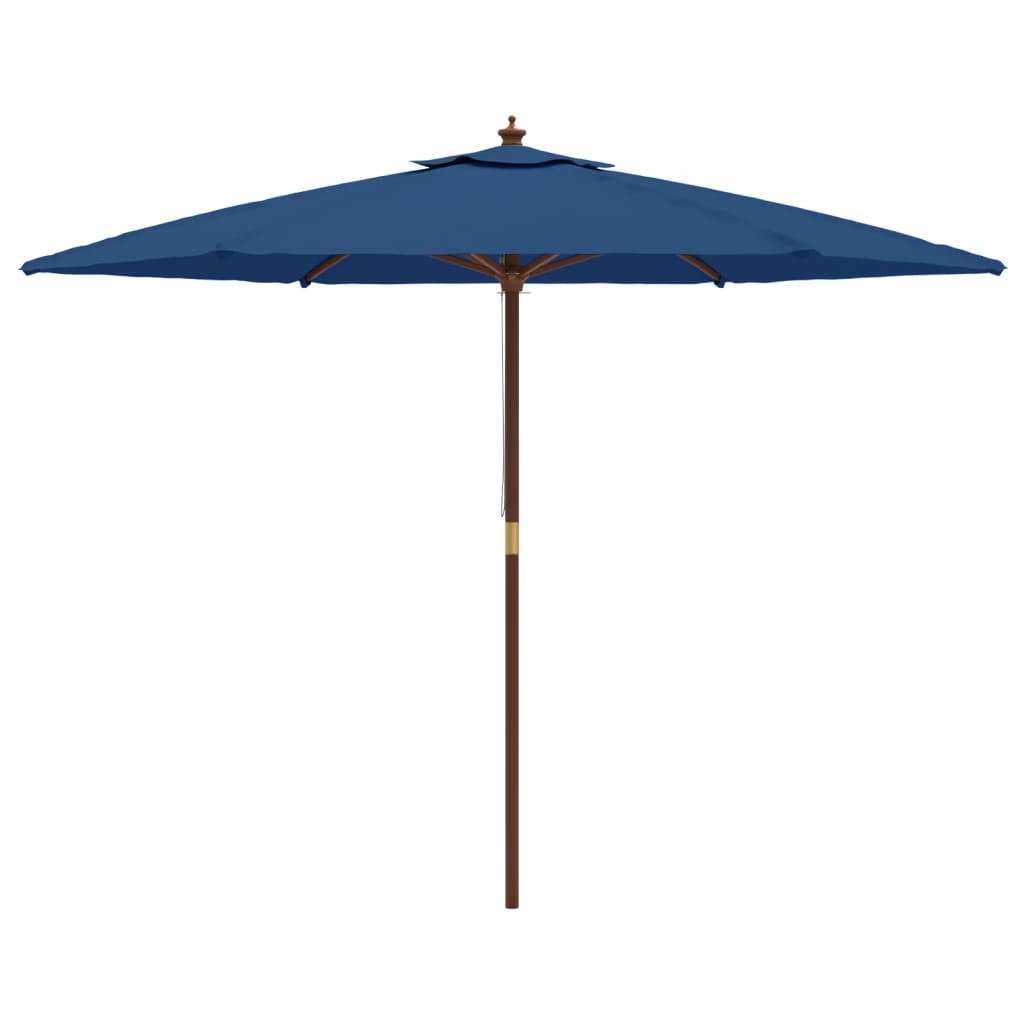 Parasol met houten paal 299x240 cm antracietkleurig