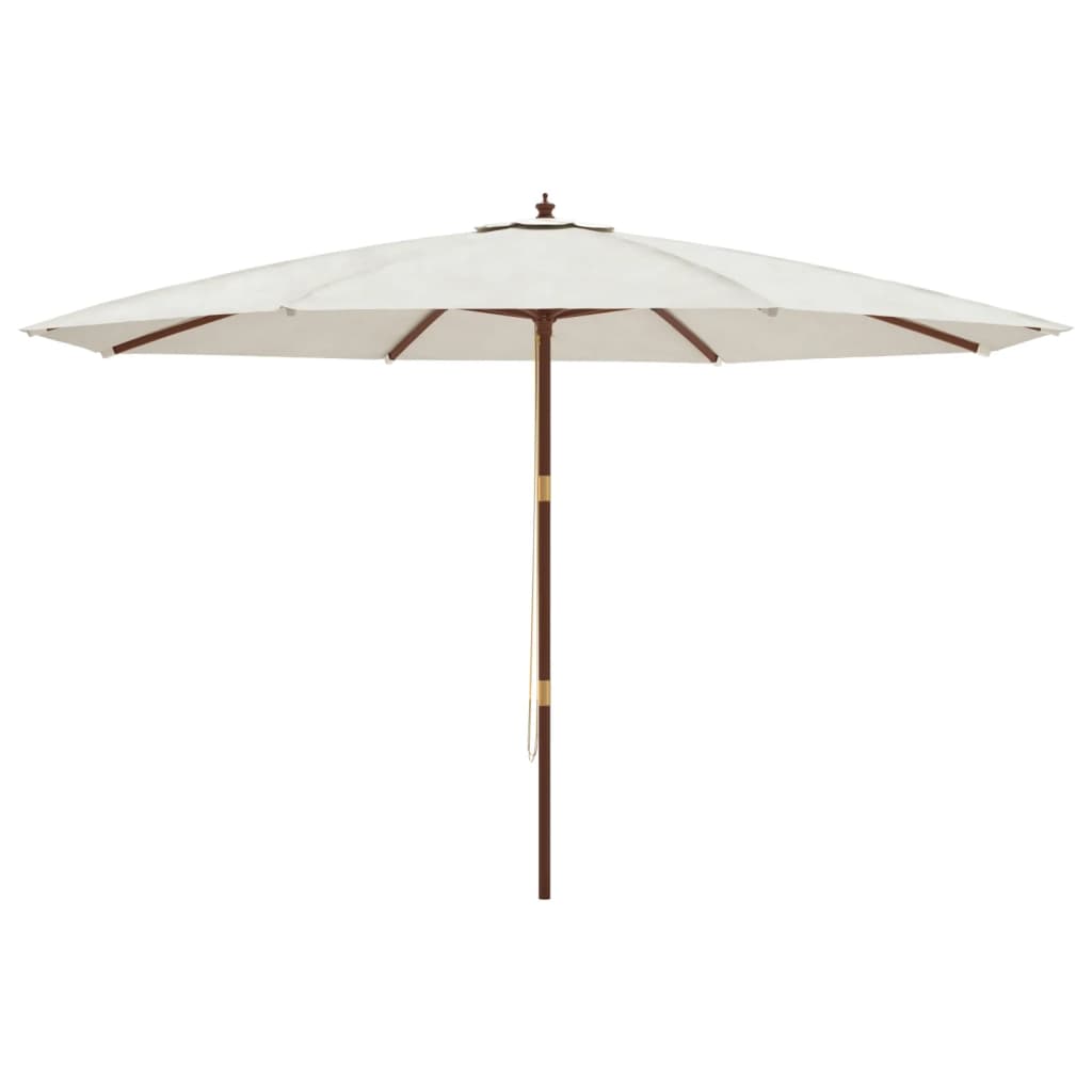 Parasol met houten paal 400x273 cm antracietkleurig