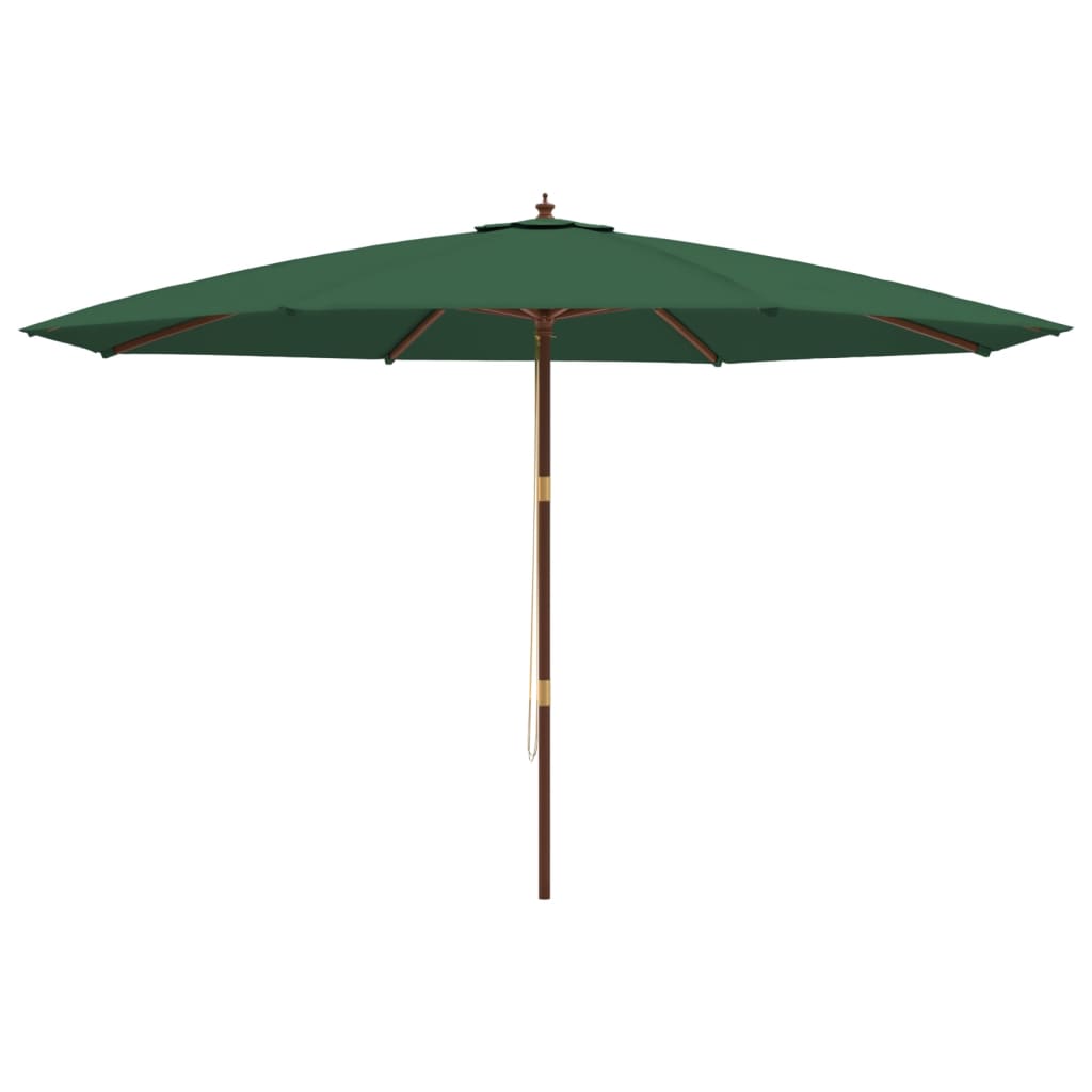 Parasol met houten paal 400x273 cm antracietkleurig