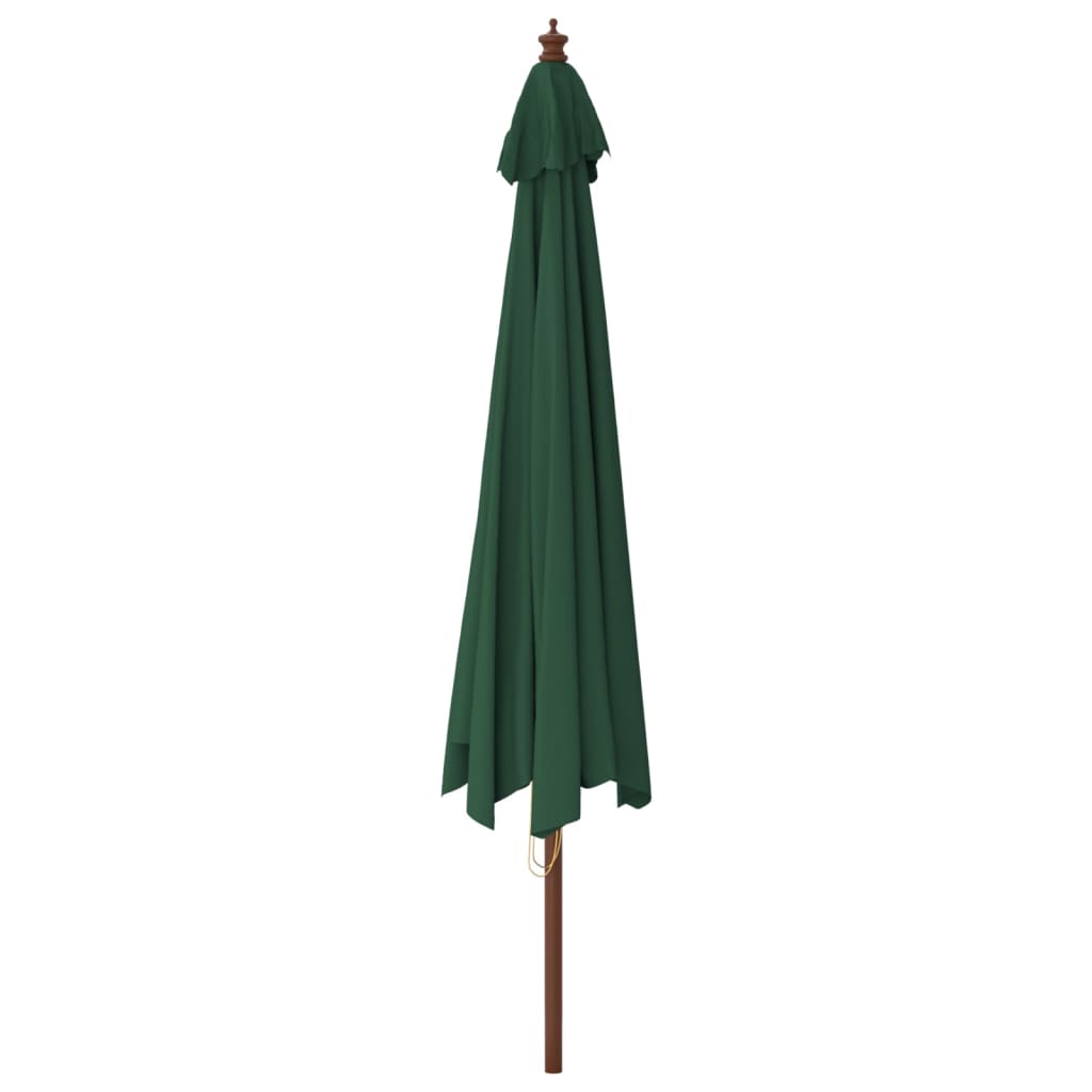 Parasol met houten paal 400x273 cm antracietkleurig