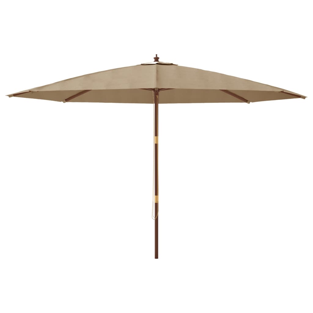 Parasol met houten paal 400x273 cm antracietkleurig