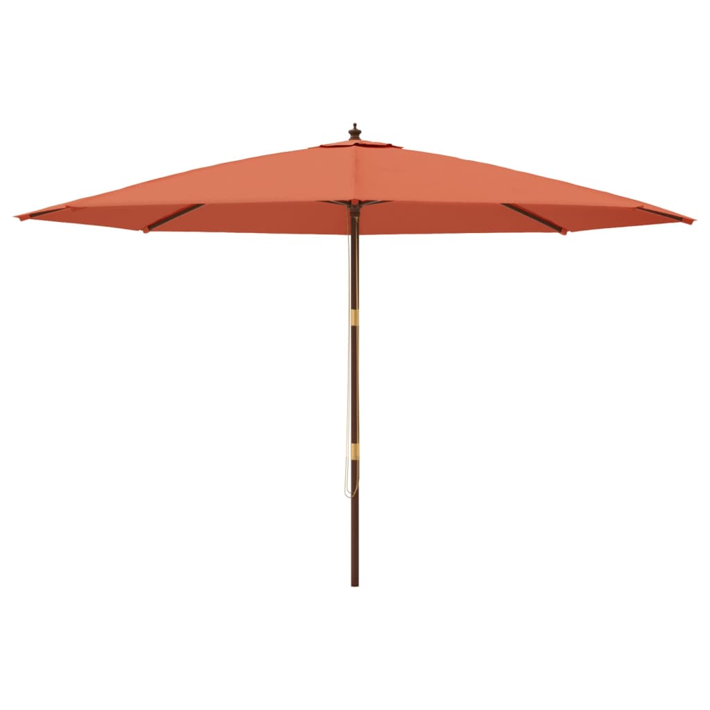 Parasol met houten paal 400x273 cm antracietkleurig