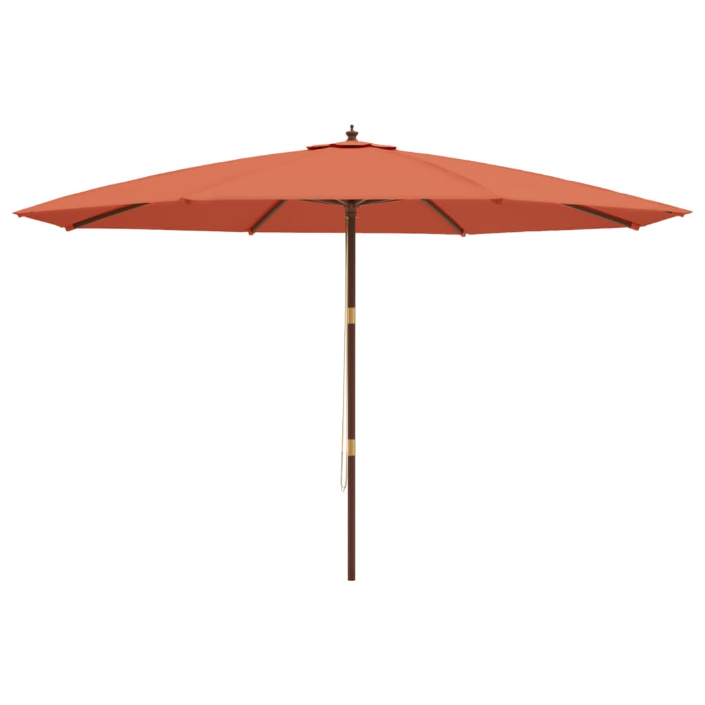 Parasol met houten paal 400x273 cm antracietkleurig