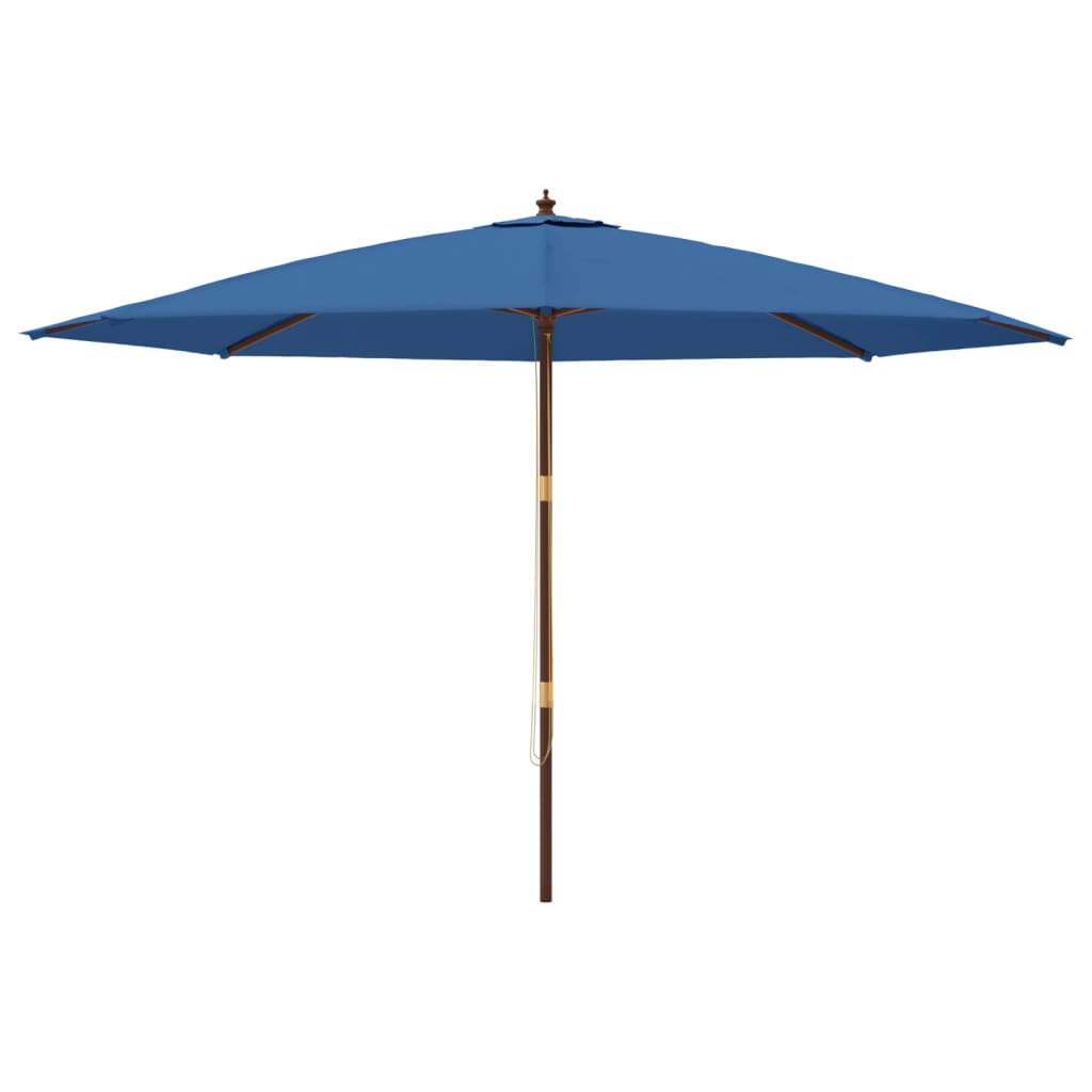 Parasol met houten paal 400x273 cm antracietkleurig