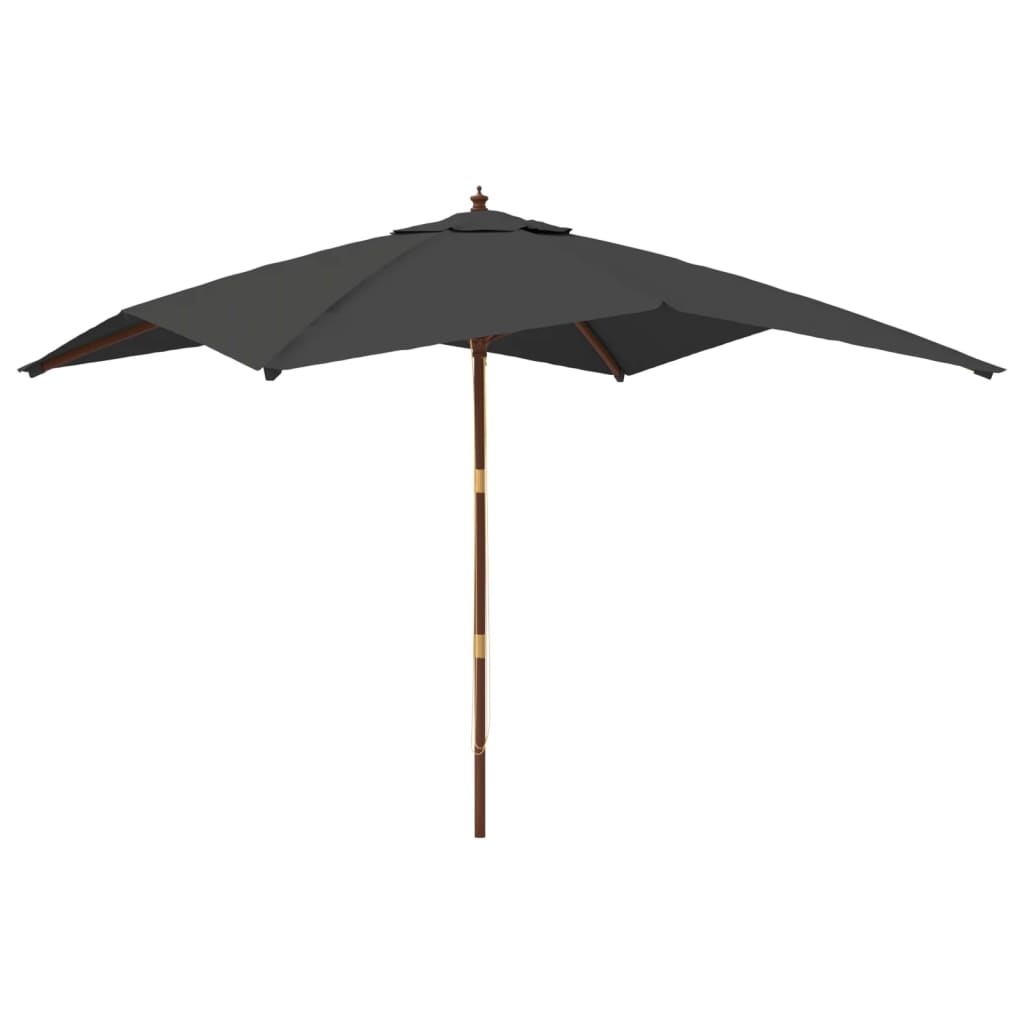 Parasol met houten paal 300x300x273 cm