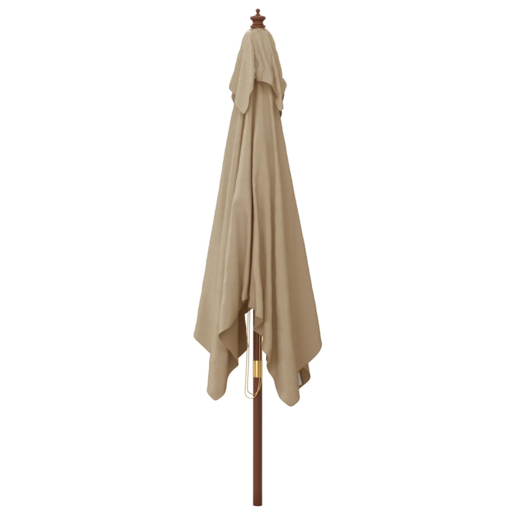 Parasol met houten paal 300x300x273 cm