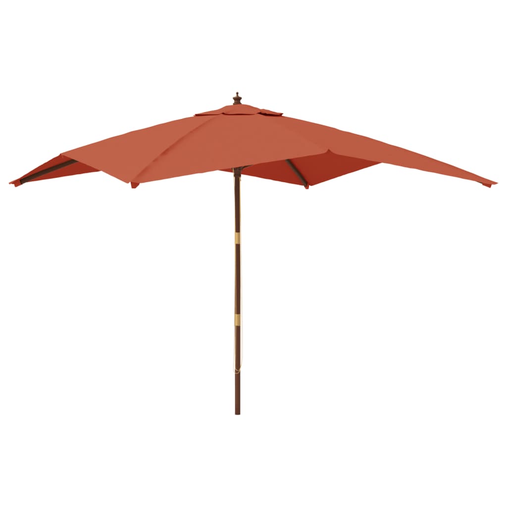 Parasol met houten paal 300x300x273 cm