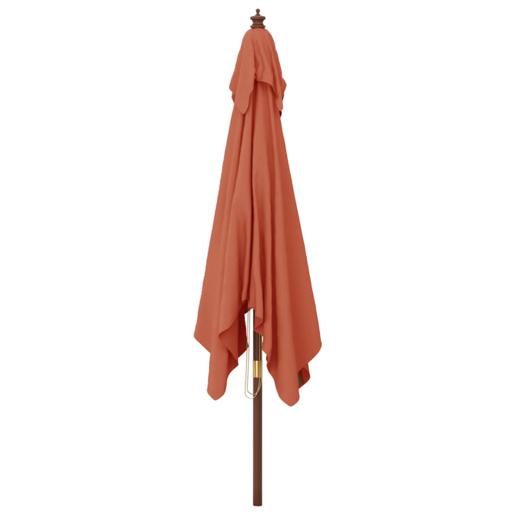 Parasol met houten paal 300x300x273 cm