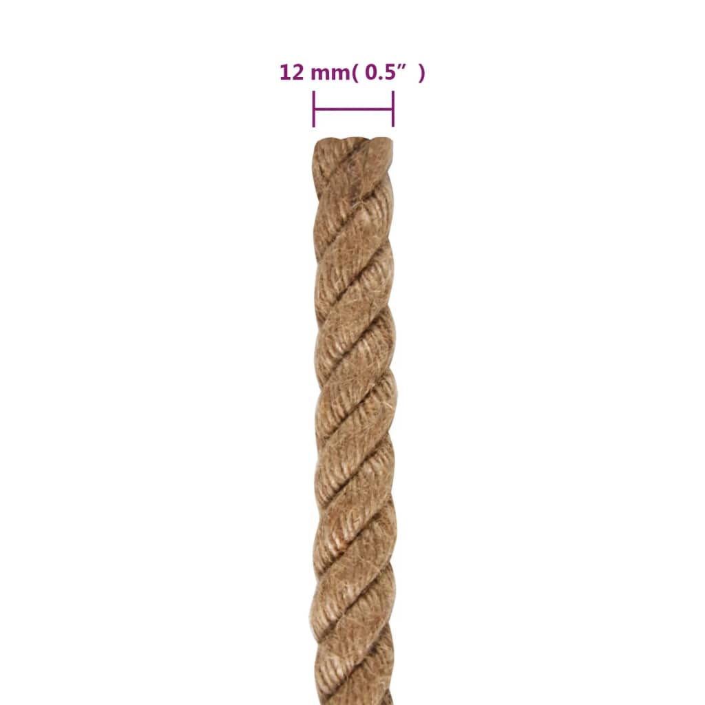 Touw 25 m lang 36 mm dik jute