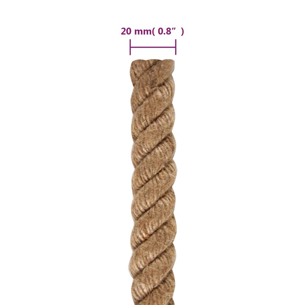 Touw 25 m lang 36 mm dik jute