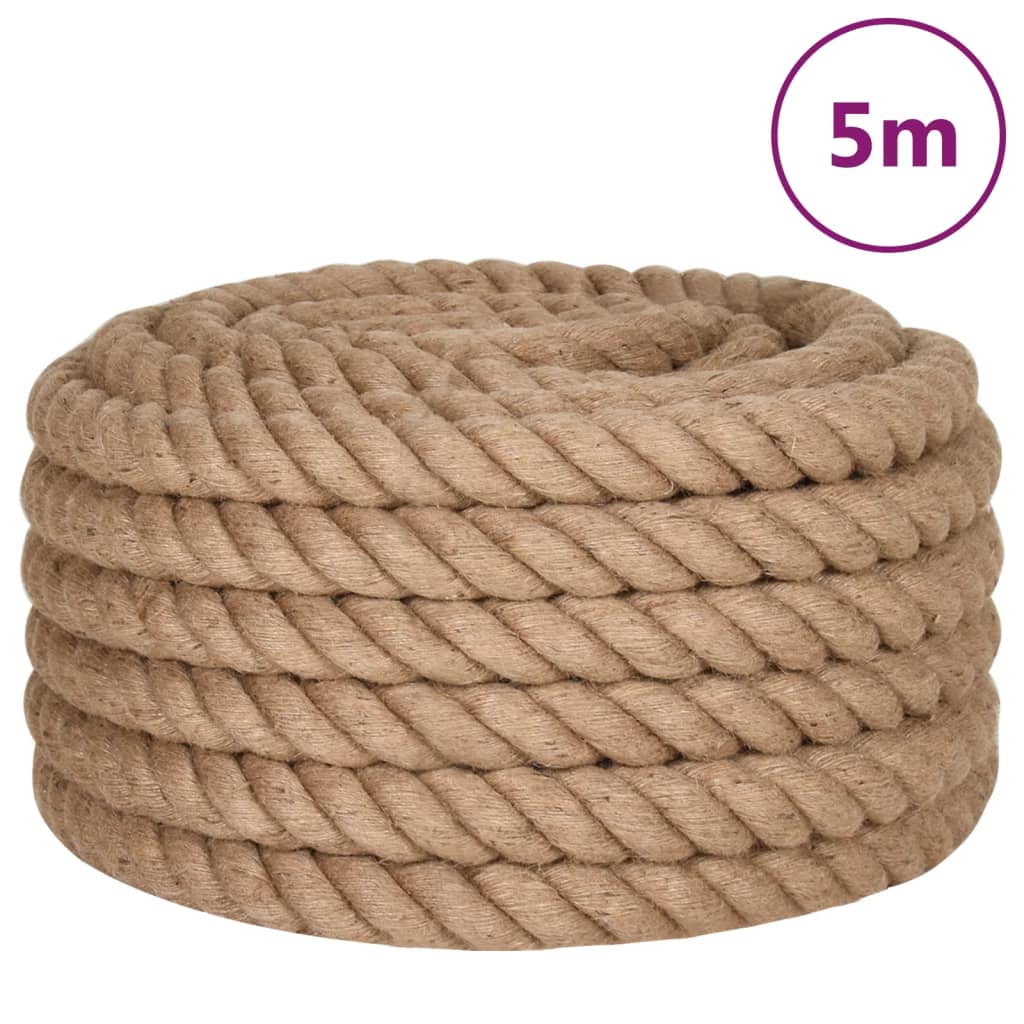 Touw 5 m lang 50 mm dik jute