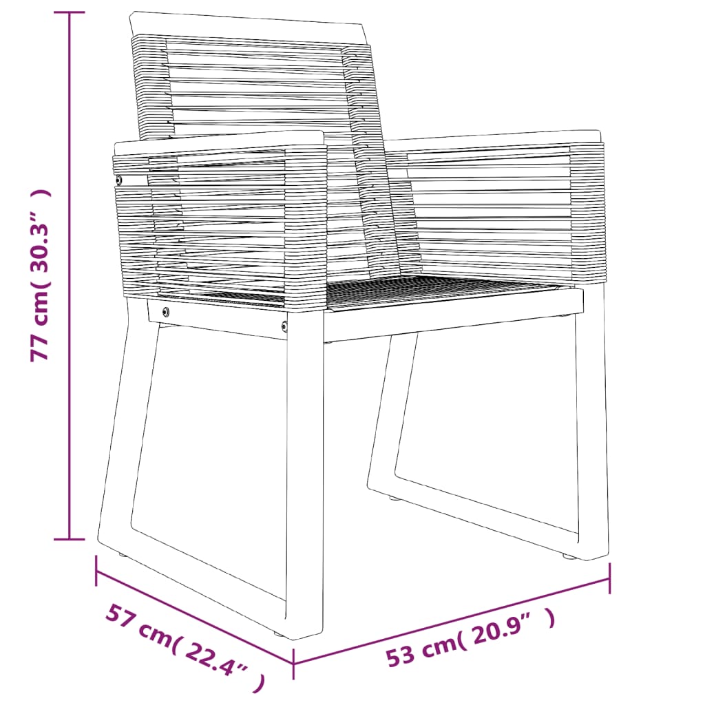 5-delige Tuinset zwart