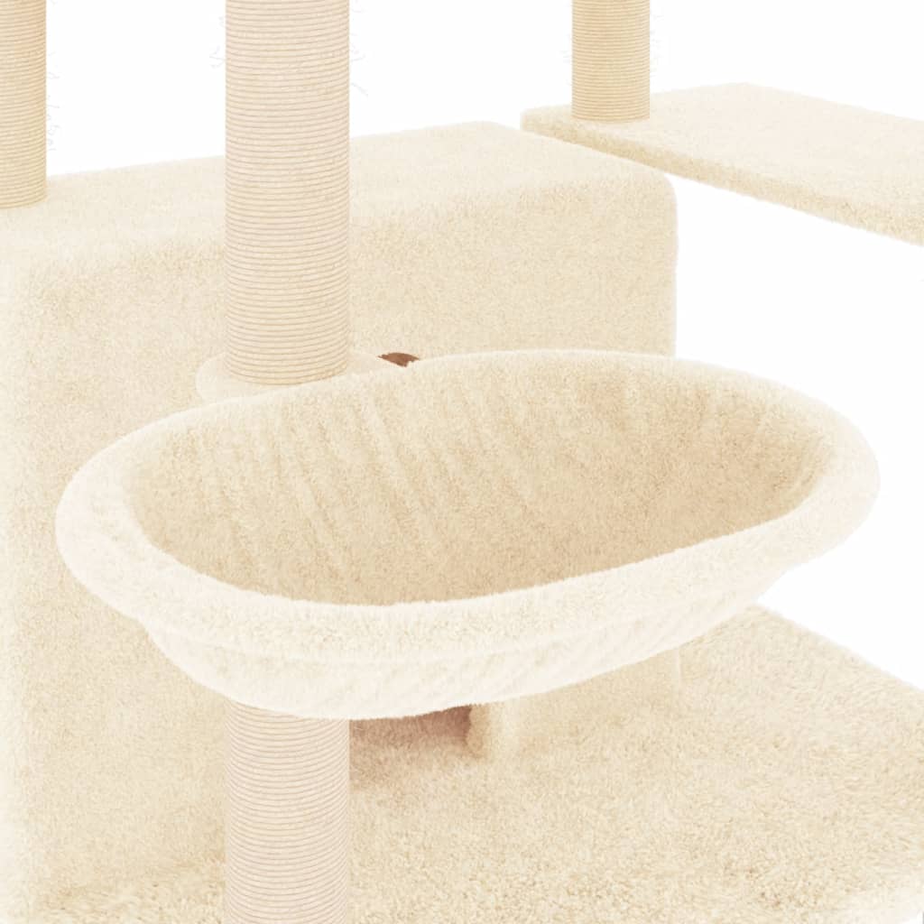 Kattenmeubel met sisal krabpalen 166 cm