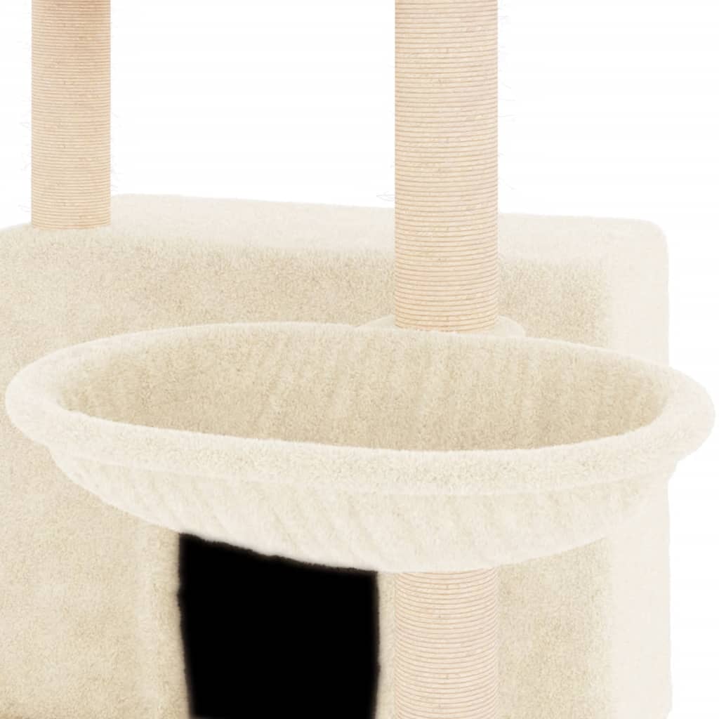 Kattenmeubel met sisal krabpalen 132 cm