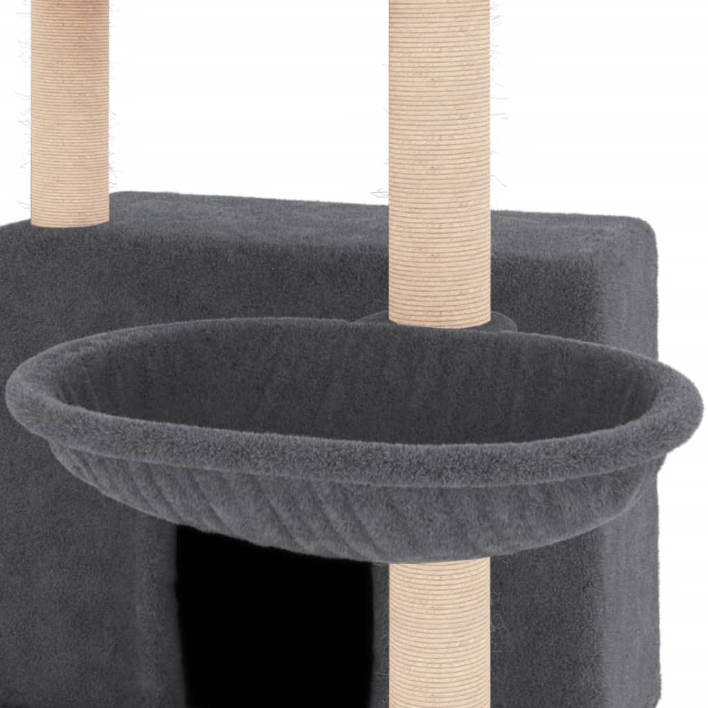 Kattenmeubel met sisal krabpalen 132 cm