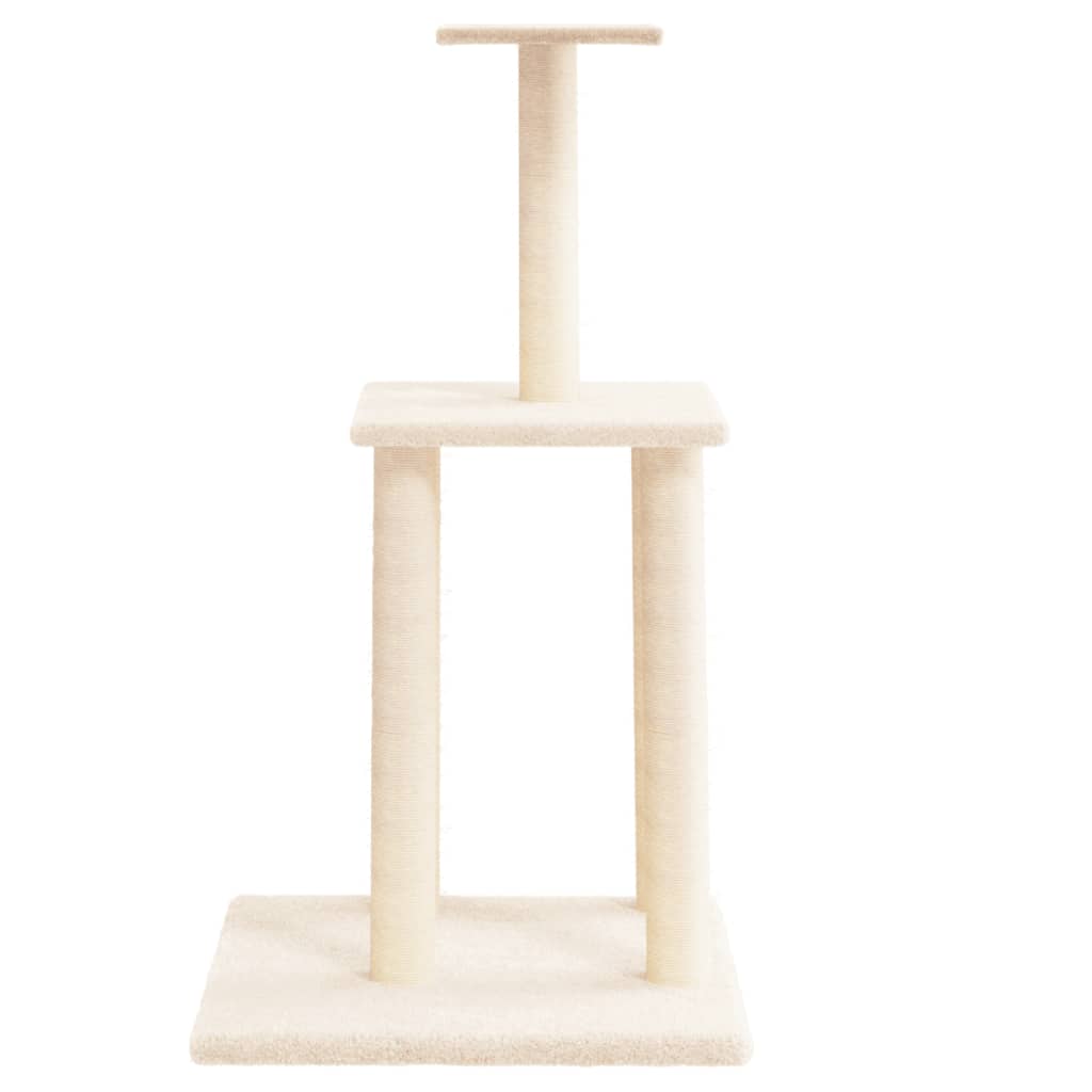 Kattenmeubel met sisal krabpalen 85,5 cm