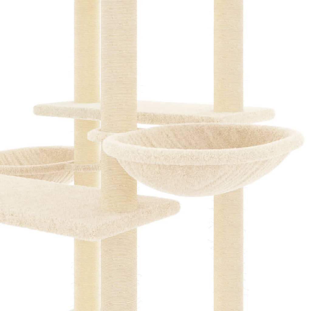 Kattenmeubel met sisal krabpalen 133 cm