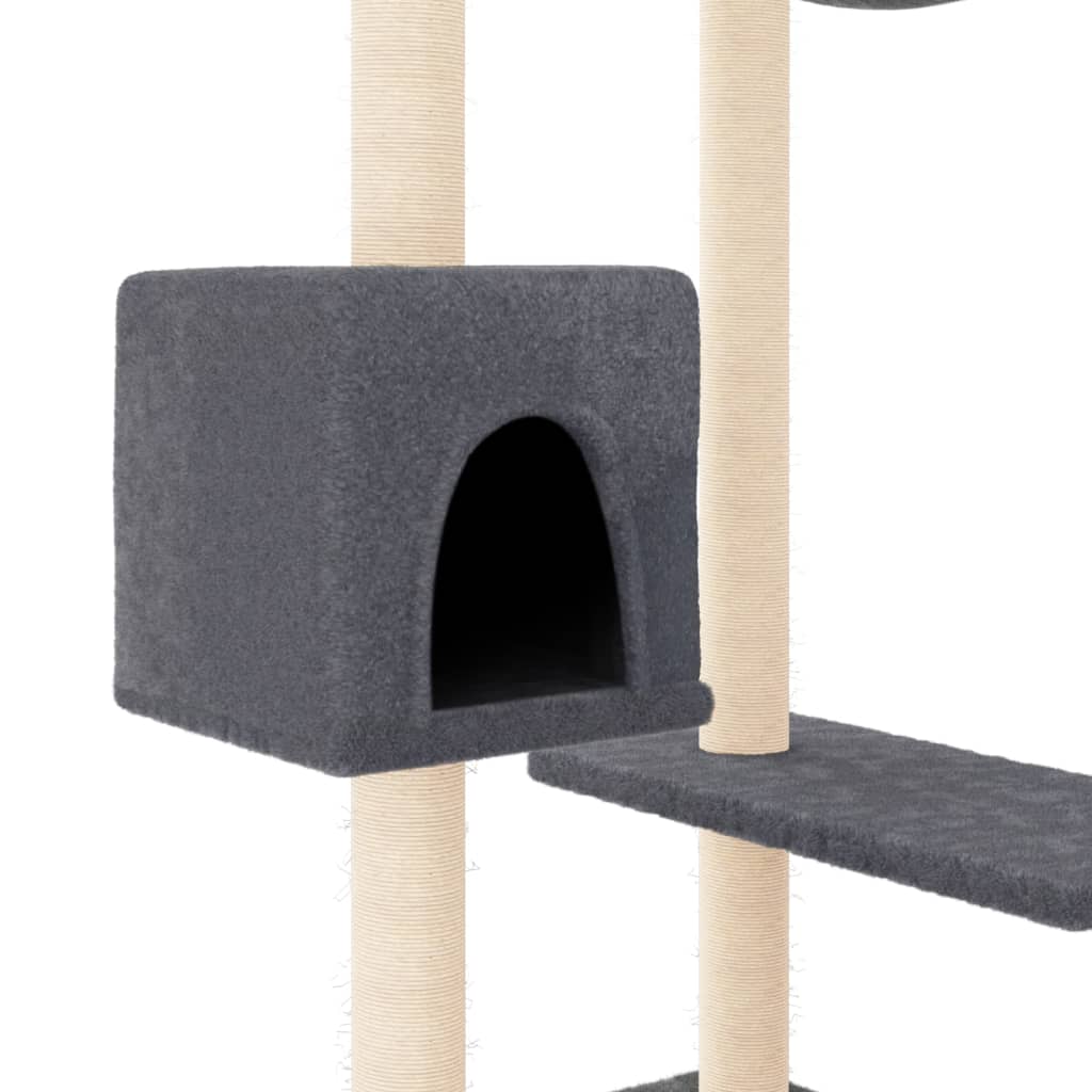 Kattenmeubel met krabpalen 82 cm