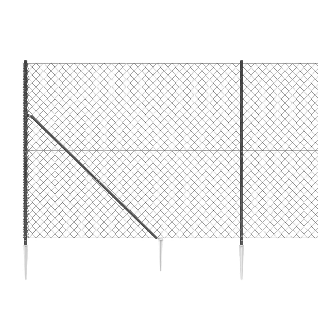 Gaashek met grondankers 0,8x25 m