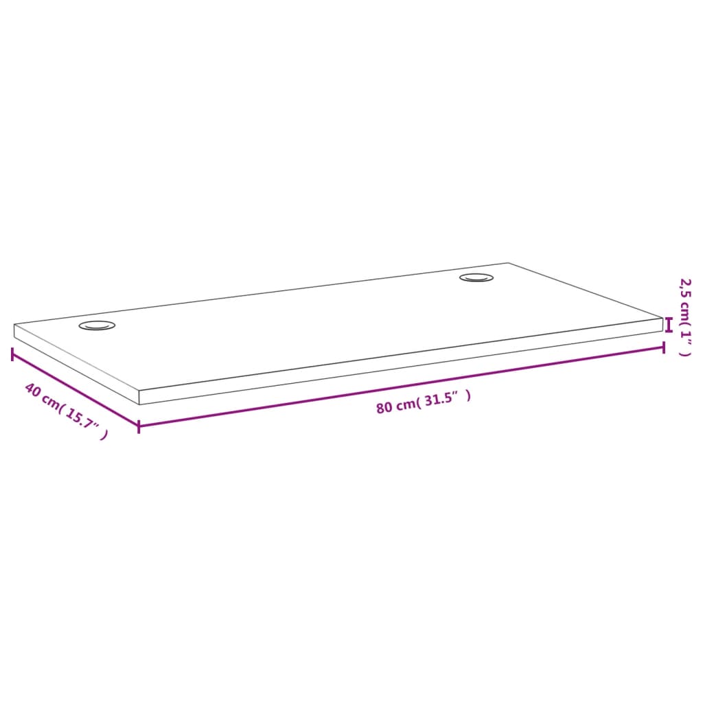 Bureaublad 110x55x4 cm bamboe