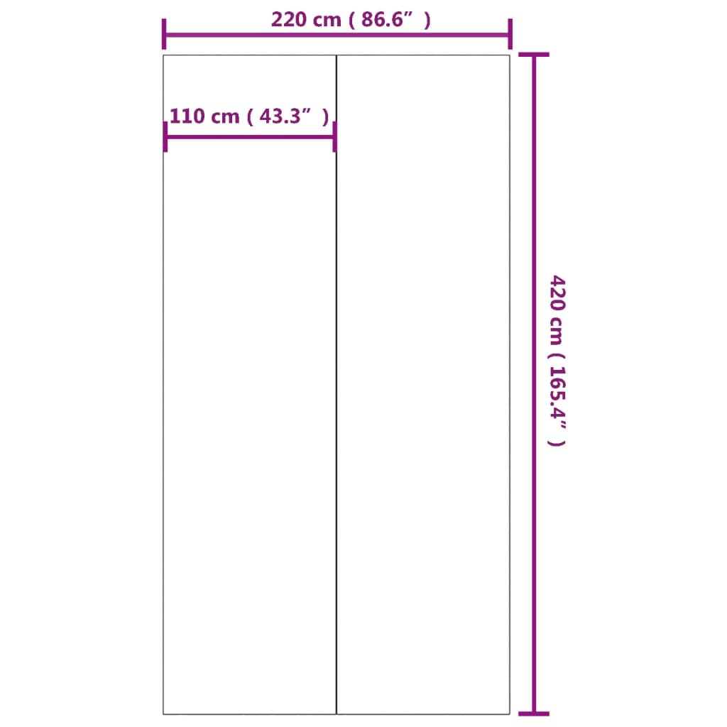 Zwembadgrondzeil 500x250 cm polyester geotextiel lichtgrijs