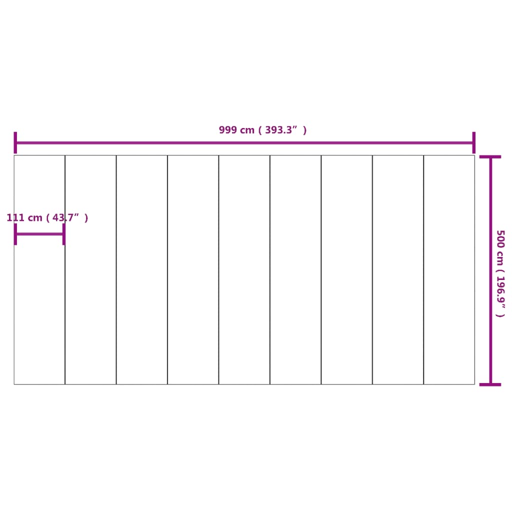 Zwembadgrondzeil 550x280 cm polyester geotextiel lichtgrijs