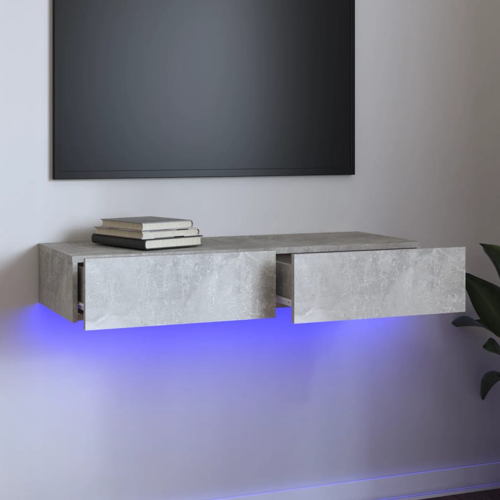 Tv-meubelen 2 st met LED 60x35x15,5 cm