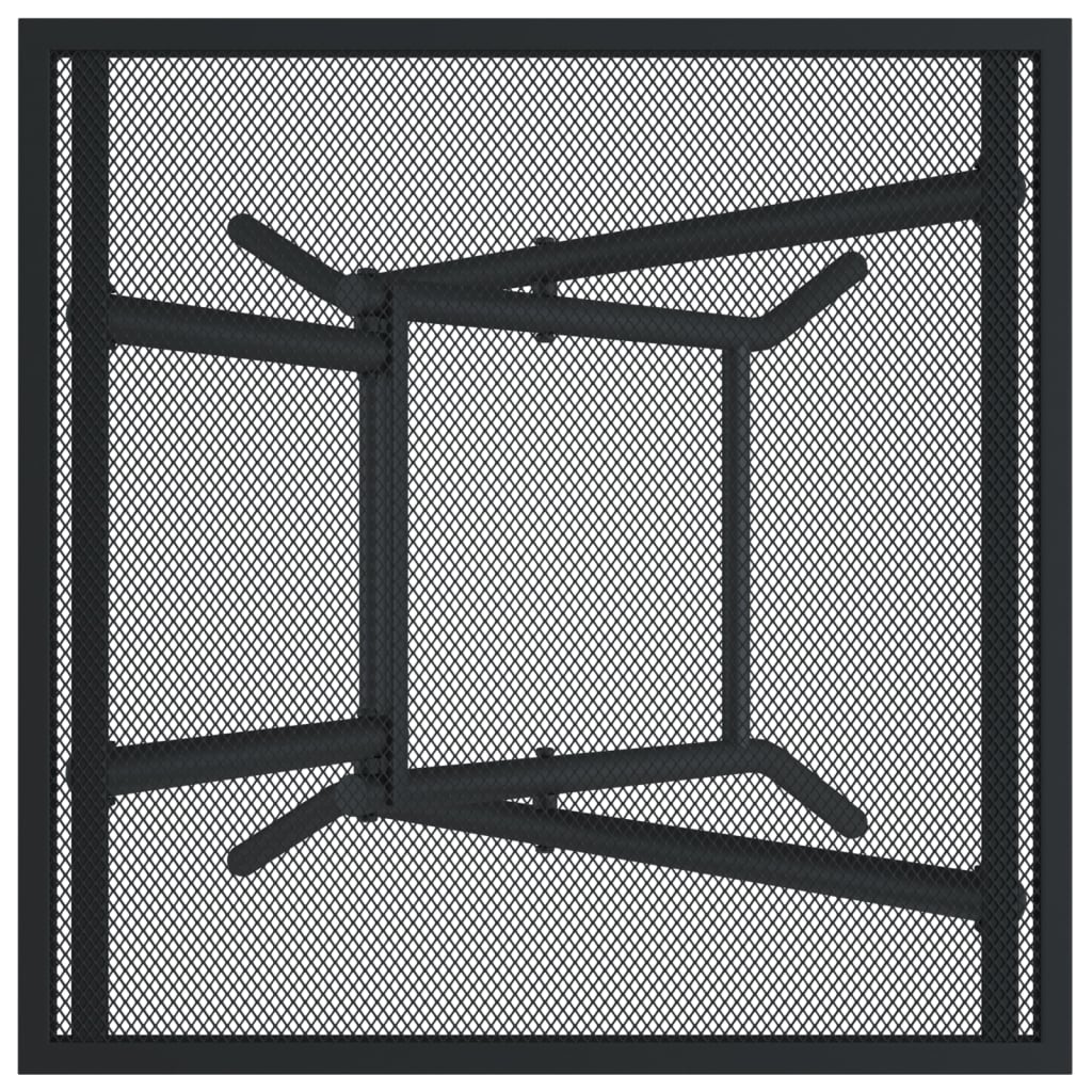 Tuintafel inklapbaar 50x50x72 cm staalgaas antracietkleurig