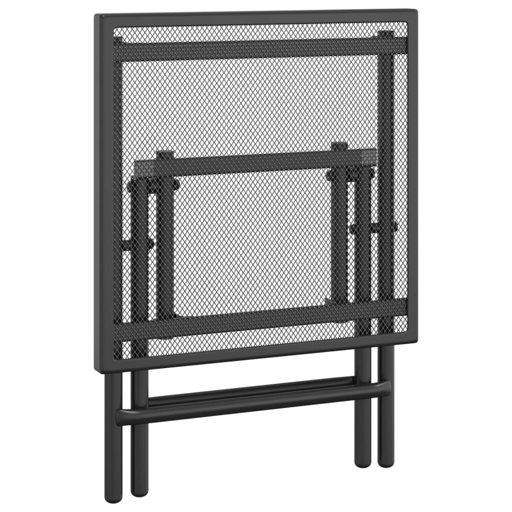 Tuintafel inklapbaar 50x50x72 cm staalgaas antracietkleurig