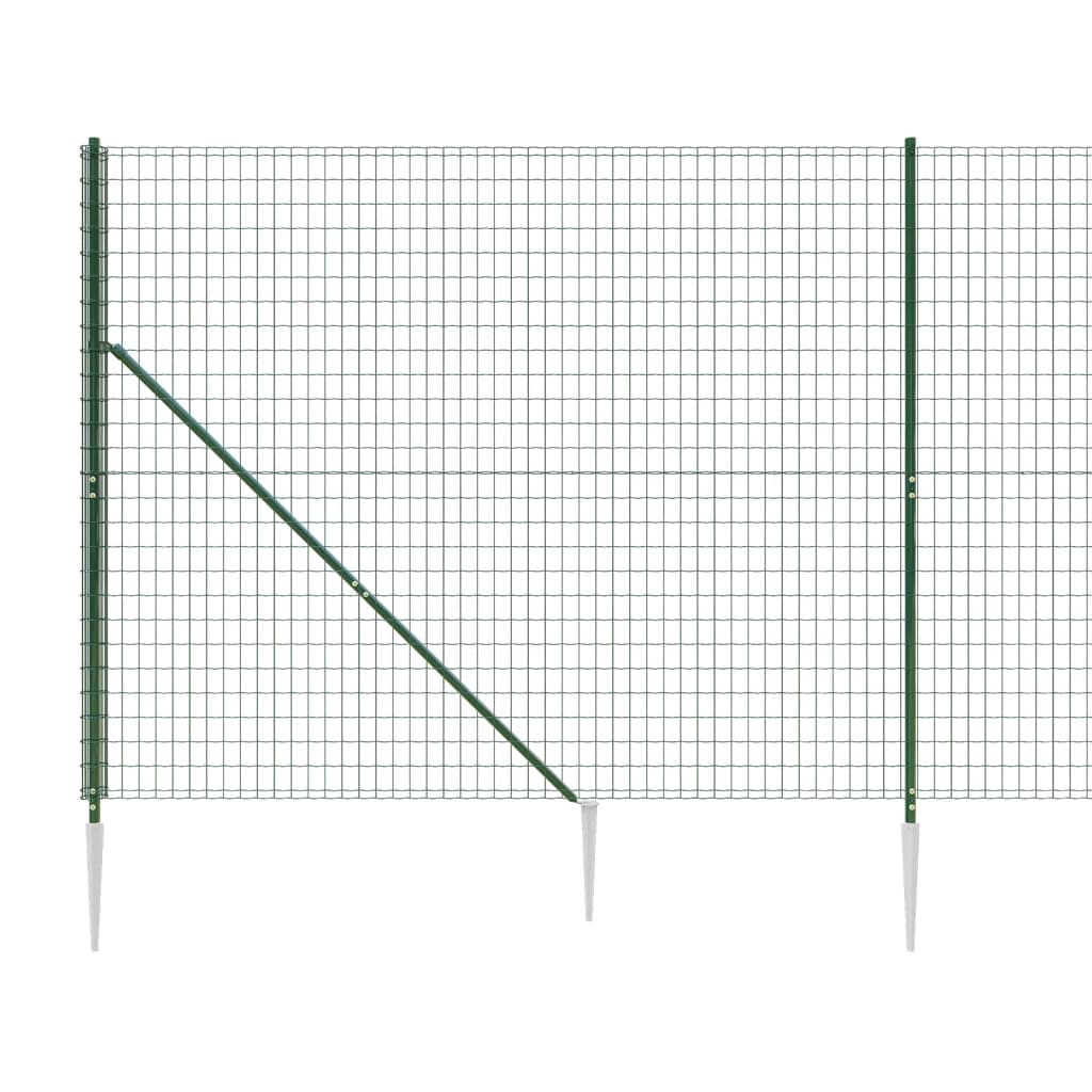 Draadgaashek met grondankers 2,2x10 m antracietkleurig