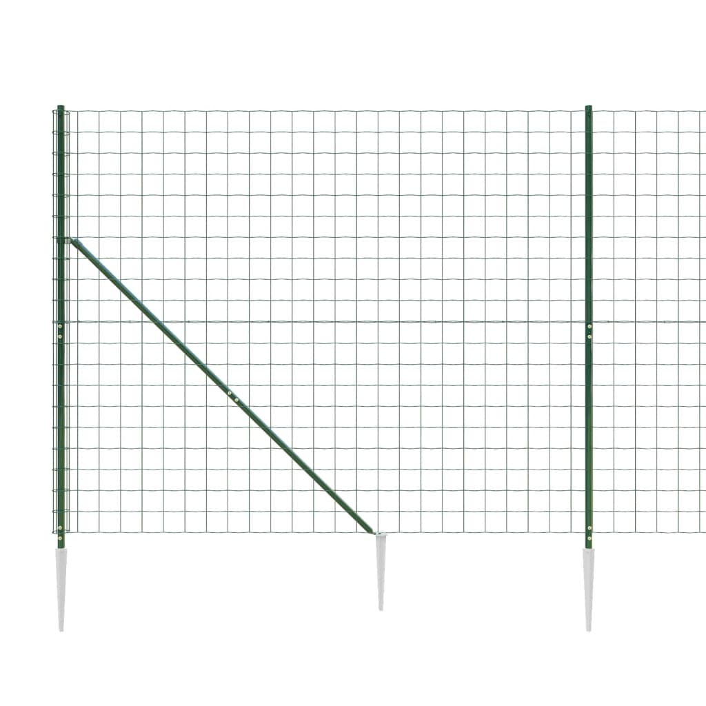 Draadgaashek met grondankers 0,8x10 m