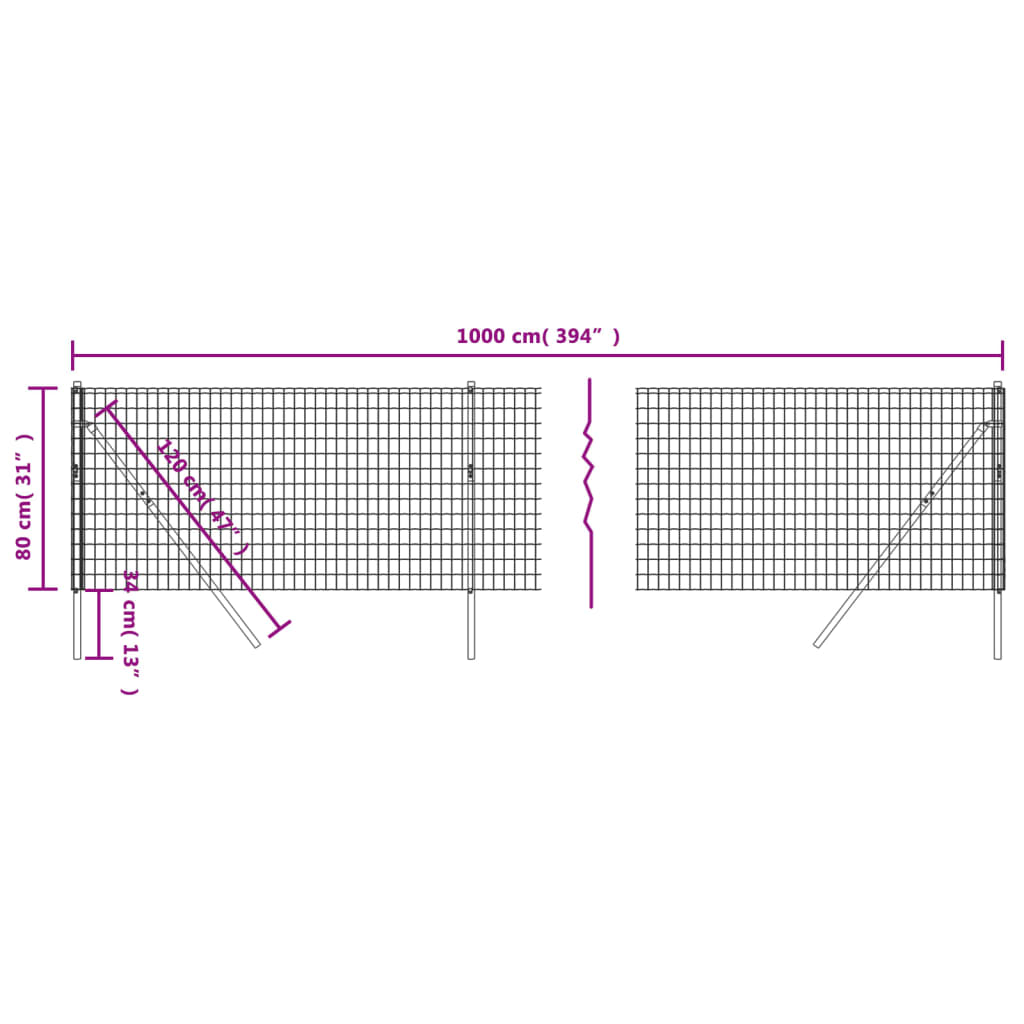 Draadgaashek 2,2x25 m gegalvaniseerd staal