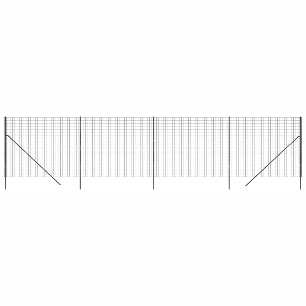 Draadgaashek 2,2x25 m gegalvaniseerd staal antracietkleur