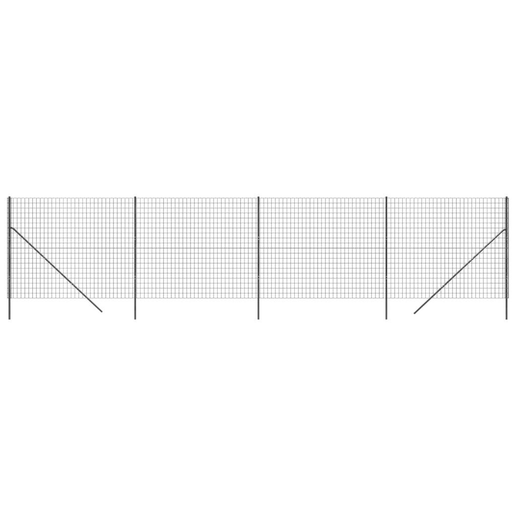 Draadgaashek 2,2x25 m gegalvaniseerd staal antracietkleur