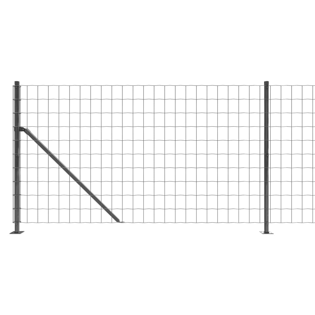 Draadgaashek met flens 1,4x10 m antracietkleurig