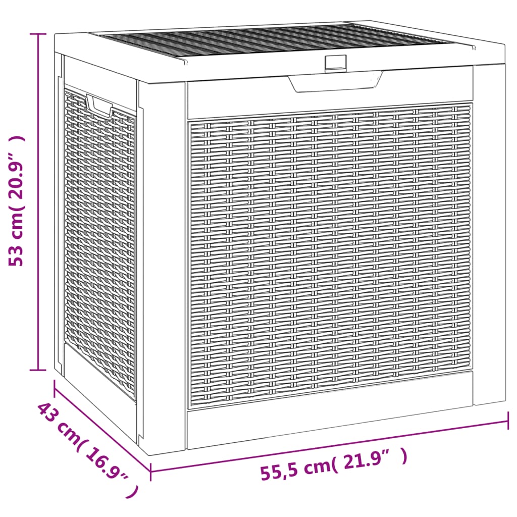 Tuinbox 55,5x43x53 cm polypropeen