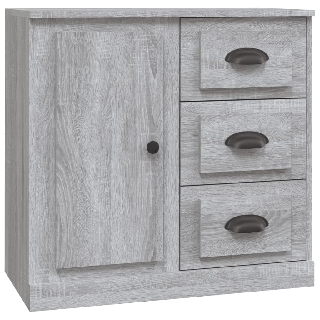 Dressoir 70x35,5x67,5 cm bewerkt hout eikenkleurig