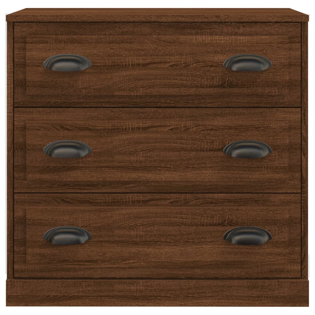 Dressoir 70x35,5x67,5 cm bewerkt hout eikenkleurig