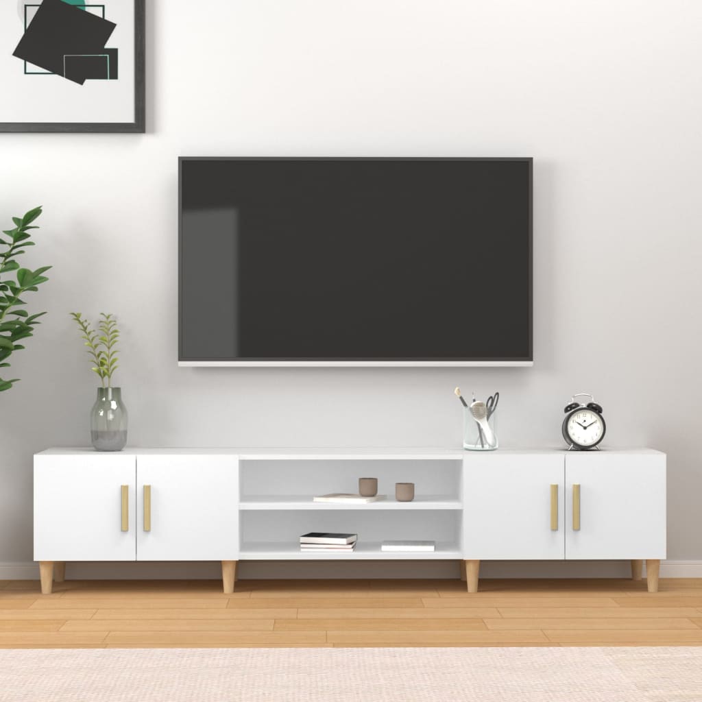 Tv-meubel 180x31,5x40 cm bewerkt hout