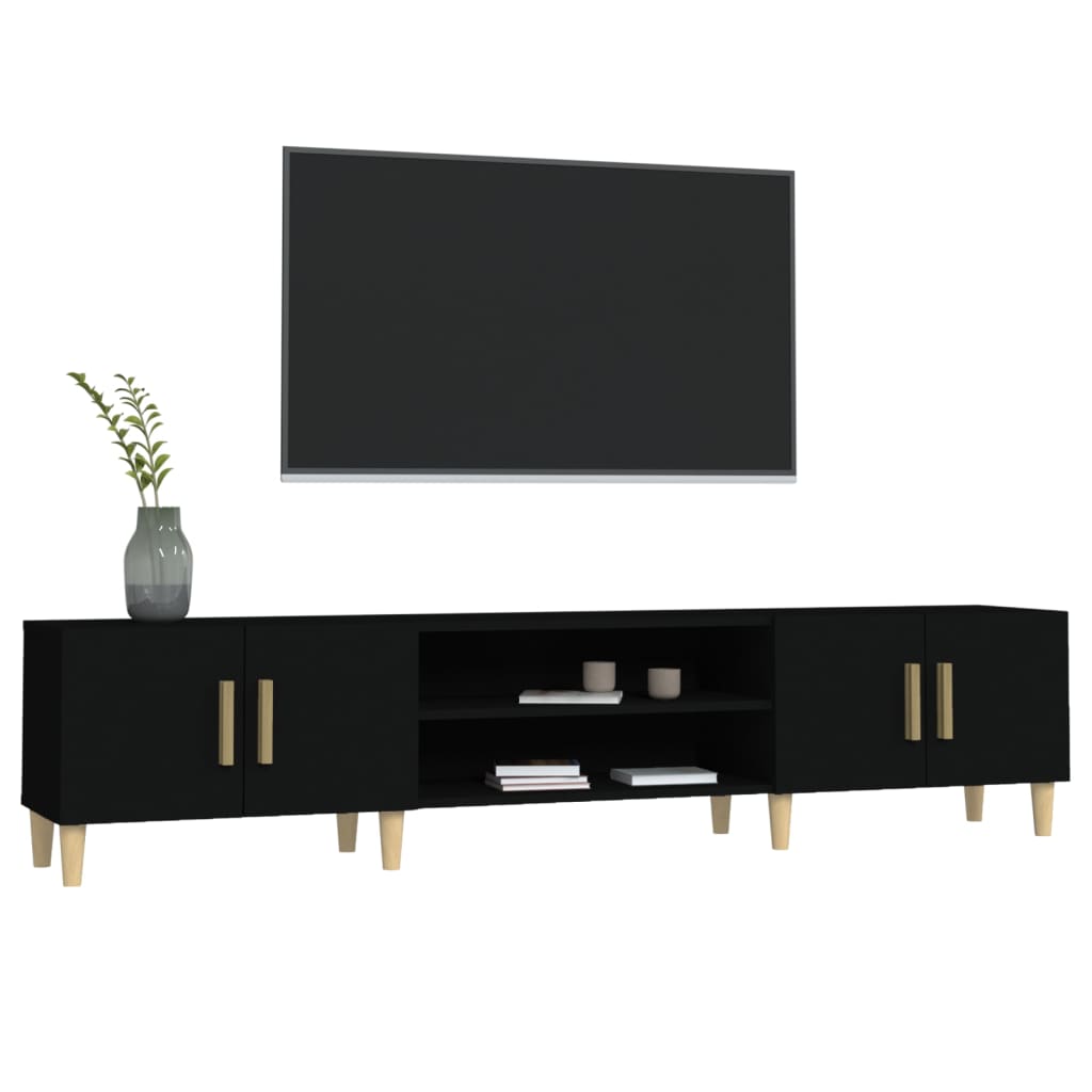 Tv-meubel 180x31,5x40 cm bewerkt hout artisanaal eikenkleurig