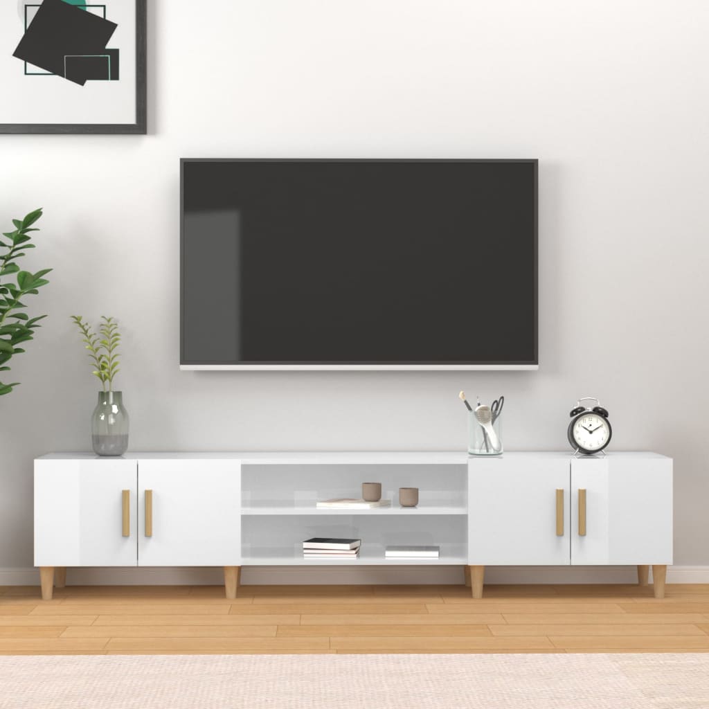 Tv-meubel 180x31,5x40 cm bewerkt hout