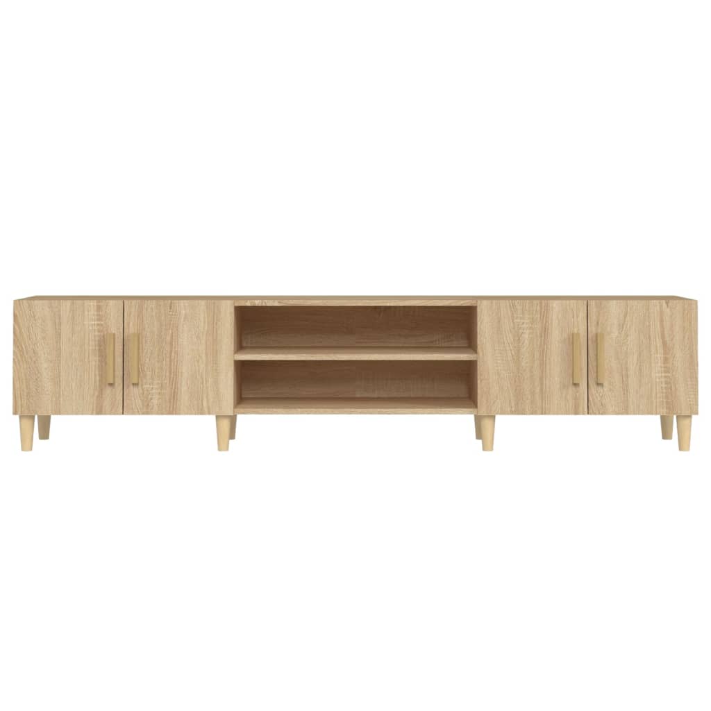 Tv-meubel 180x31,5x40 cm bewerkt hout artisanaal eikenkleurig