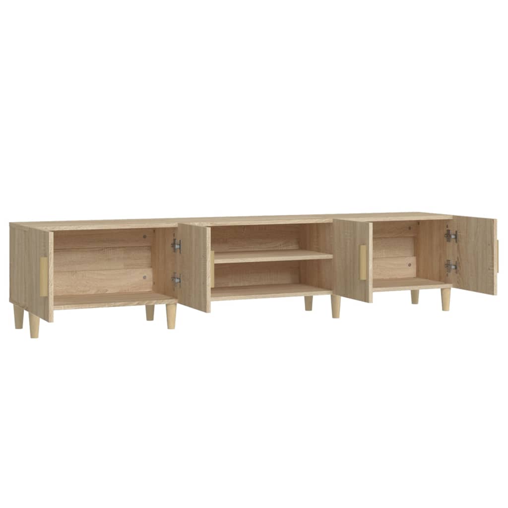 Tv-meubel 180x31,5x40 cm bewerkt hout artisanaal eikenkleurig