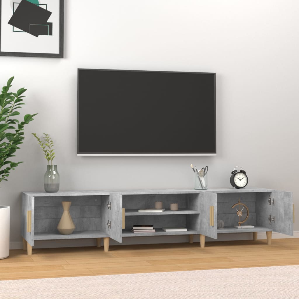 Tv-meubel 180x31,5x40 cm bewerkt hout artisanaal eikenkleurig