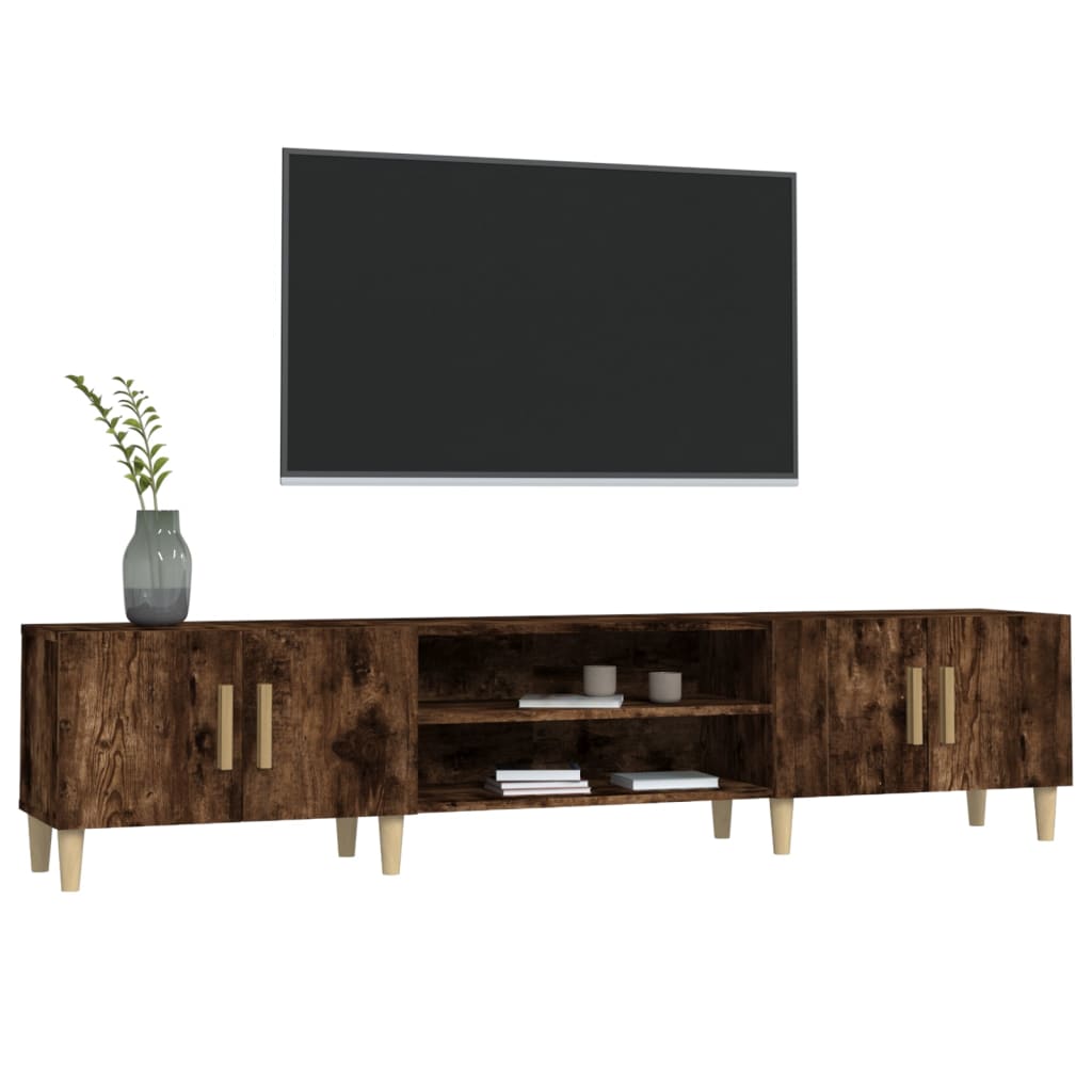 Tv-meubel 180x31,5x40 cm bewerkt hout artisanaal eikenkleurig